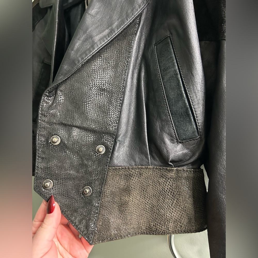 Vintage G-III Leather Jacket unique - Picture 4 of 10